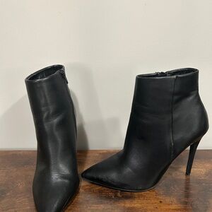 Dynamite Black Heeled Ankle Boots